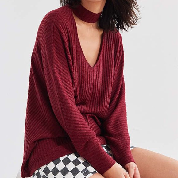 Urban Outfitters Tops - URBAN OUTFITTERS Choker Dolman Knit Top MEDIUM